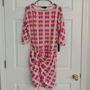 BCBG Maxazria Nude/Magenta Dress